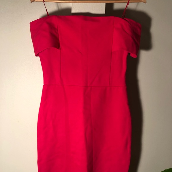 Zara pink off the shoulder mini dress - Picture 2 of 3